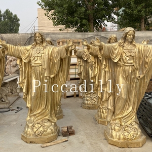 Escultura Religiosa Católica Personalizada de Cristo, Gran Escultura de Jesús en Latón y Bronce HOUN959 - Product Image 5