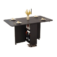 Table à manger pliante pour petites maisons, style nordique, design moderne, multifonctionnelle, rectangulaire, facile à extensible et mobile