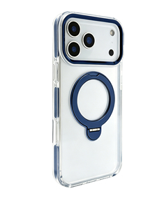 Coque de téléphone transparente en TPU avec anneau rotatif à 360 degrés, protection antichoc de l'appareil photo pour iPhone - Product Image 4