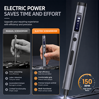 Tournevis électrique rotatif de type cube 57-en-1 avec moteur planétaire, batterie au lithium rechargeable et affichage numérique TK