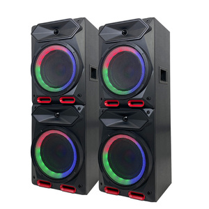 Enceinte portable pour fêtes à domicile avec éclairage <span class=keywords><strong>LED</strong></span> RGB 2.0, double haut-parleur de 8 pouces - Product Image 4