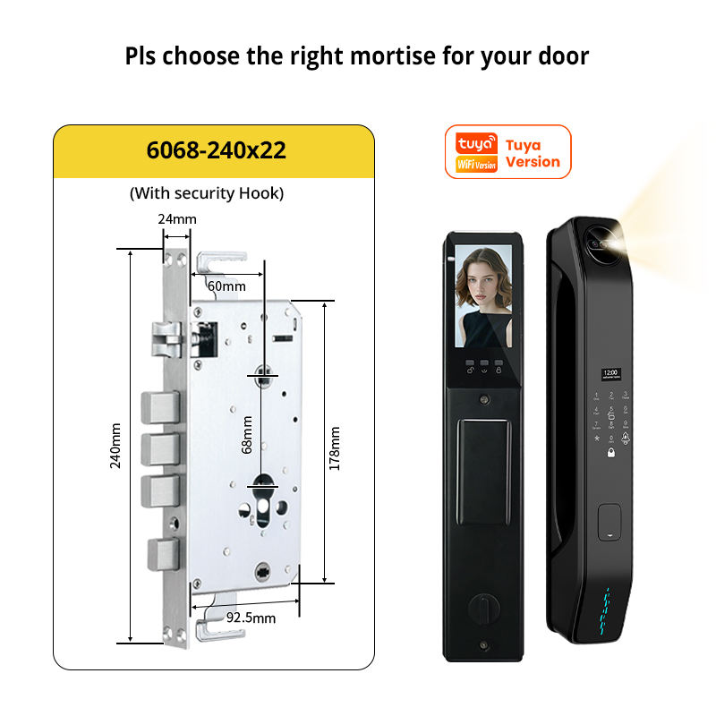 Z37-6068 240*30 (avec crochet de sécurité) avec empreinte de paume