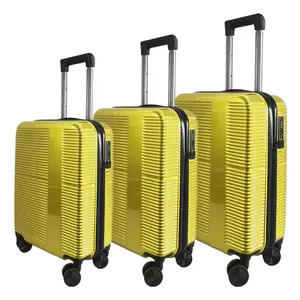 Custom Logo Polycarbonaat Maletas Trolley Case Rolling 3 Pcs Bagage Koffer Set Voor Reizen