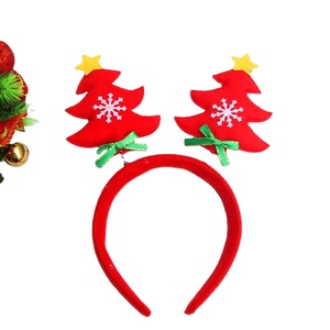 Bestseller Rotes Niedliches Weihnachts-Stirnband mit Filz-Weihnachtsbaum - Product Image 1