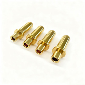 Conector Impermeable de Alta Corriente con Terminal de Resorte de Corona, Chapado en Oro, de Latón, Macho y Hembra, con Pines Conductivos de Cobre - Product Image 1