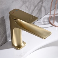 Robinet de lavabo allemand EIOIOL gris bronze, style crème, pour salle de bain, usage domestique, eau chaude et froide, céramique de luxe léger
