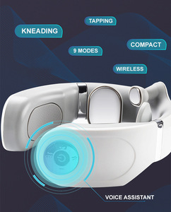 Masajeador <span class=keywords><strong>Cervical</strong></span> y de Cuello 4D con 9 Modos, Pulsaciones EMS, Amasamiento, Golpeteo y Compresa Caliente, Inalámbrico, Alimentado por USB - Product Image 5