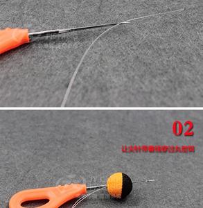 Outil d'enfilage d'appâts de pêche à la carpe de style européen Jingyi Shangpin transfrontalier avec aiguille barbelée et pointe de perçage - Product Image 6