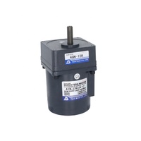 Moteur à induction AC 25W monophasé 220V à vitesse fixe, monté sur bride, industriel, avec réducteur de 80 mm