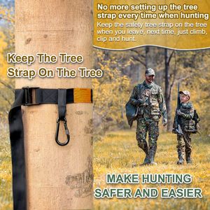 ツリークライミングと狩猟のためのクイックコネクト安全ハーネスツリーストラップ - Product Image 3