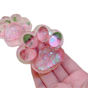 Jouet Squishy Patte de Chat en TPR, Gelée de Fruits Cristallins Kawaii, Anti-Stress, Cadeau Unisexe pour Enfants et Adultes, Jouet de Décompression Patte de Chaton - Product Image 4