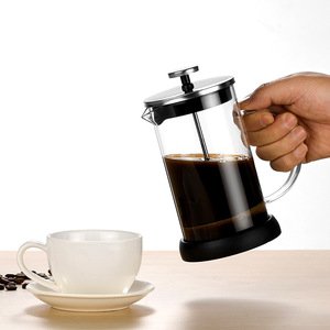 350/600/800/1000ml Handmade Stocked French Press <strong>Coffee</strong> Maker Tea Press Pot with Stainless Steel <strong>Plunger</strong> - Product Image 2