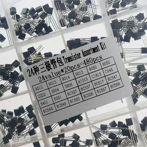 HYST 480Pcs Made in China 24 Types TO-92 Single <strong>Bipolar</strong> <strong>Transistors</strong> 8050 8550 3904 5551 C945 <strong>2N2222</strong> 2N3904 BC327 BC337 - Product Image 1