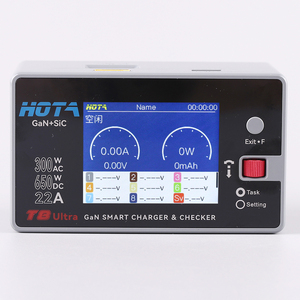 Chargeur intelligent HOTA T8 Ultra GaN en matériau composite AC300W DC650W 1-8S pour batteries LiPo/Li-ion, chargeur rapide et équilibrant pour drones RC - Product Image 1