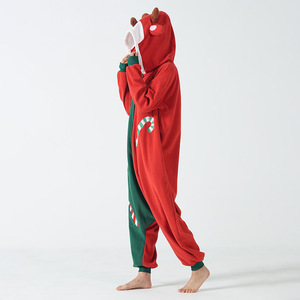 Renne De Noël Cosplay Costume Drôle <span class=keywords><strong>Kigurumi</strong></span> Pyjamas Adulte Onesie Halloween Unisexe Femmes et Hommes Combinaisons De Noël Vêtements De Nuit - Product Image 2
