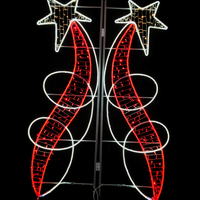 Lampe de décoration extérieure LED étanche IP65 pour poteau de rue, style libre, thème Noël, éclairage paysager urbain nocturne