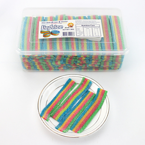 Bonbons <span class=keywords><strong>en</strong></span> forme de <span class=keywords><strong>ruban</strong></span> <span class=keywords><strong>arc</strong></span>-<span class=keywords><strong>en</strong></span>-<span class=keywords><strong>ciel</strong></span>, 11cm, à mâcher, doux, gomme, dans une boîte <span class=keywords><strong>en</strong></span> plastique - Product Image 2