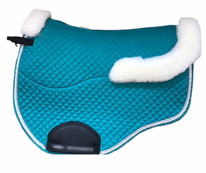 <span class=keywords><strong>Tapis</strong></span> <span class=keywords><strong>de</strong></span> <span class=keywords><strong>selle</strong></span> en velours <span class=keywords><strong>de</strong></span> luxe pour dressage, saut d'obstacles et équitation, confortable et respirant avec doublure en tissu - Product Image 5
