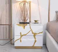Nuevo Modelo de Muebles de Dormitorio Europeos Posmodernos, Juego de Cama Doble de Cuero de Lujo con Cabecera Ancha, Cama King Size de Cuero Blanco