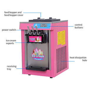 Machine à glace molle commerciale MQL20AN pour la production de glaces coréennes et de gelato, à saveur unique - Product Image 3