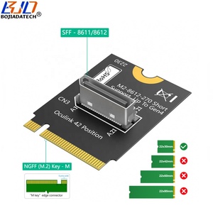 SFF-8611 okular baru pabrik konektor SFF-8612 ke 2230 NGFF <span class=keywords><strong>M</strong></span>.<span class=keywords><strong>2</strong></span> PCIe 4.0 NVME Key-<span class=keywords><strong>M</strong></span> adaptor antarmuka tipe pendek - Product Image 2
