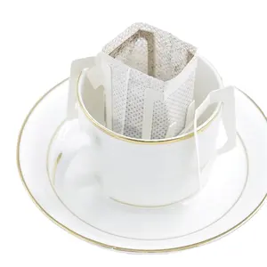 ทิ้งแขวนหูถุงกาแฟถุงหยดกาแฟกรองตัวอย่างฟรีกาแฟหยดกรอง50ชิ้น/แพ็ค