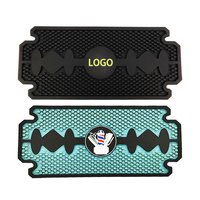 NOUVEAU Tapis de Barbier QX OEM d'Usine, Épaisseur 5mm, en Plastique Écologique, Multifonctionnel, Résistant à la Chaleur, pour Rangement d'Outils Capillaires, Noir 45x30cm