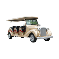 Vente chaude Parison Champagne Or Classique 12 places Bus touristique électrique et voiturettes de golf pour les touristes de la ville