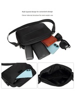 Tas Selempang Pria Minimalis Kustom, Tas Selempang Kasual untuk Penggunaan Sehari-hari