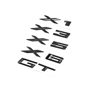 2009-2015 estilo antiguo 3D ABS negro cromado coche letras emblema del maletero trasero insignia X1 X2 X3 X4 X5 X6 X7 Logo para BMW E70 E53 F15 G05 - Product Image 1