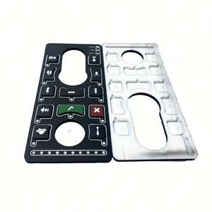 OEM Custom Molded Dual Hardness Conductive Rubber Keypads Multi Color Silicone Button Pads - Product Image 1