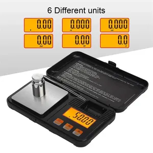 Changxie Op Maat Gemaakt 500G 50G 0.001G Gram Pocket Case Ontwerp Mini Digitale Sieraden Pocket Gold Schaal