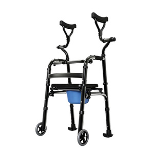 Multifunctional Four Legged <b>Walker</b> Lightweight Rollator For <b>Elderly</b> With Hemiplegia - Product Image 5