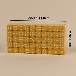 ลูกเต๋าคาสิโนอะคริลิกใส 6 ด้าน ทนทาน ขึ้นรูป แกะสลัก 100 ชิ้นต่อกล่อง บรรจุภัณฑ์แบบกล่องสี่เหลี่ยม  สามารถปรับแต่งโลโก้ได้ สำหรับการพนัน - Product Image 5