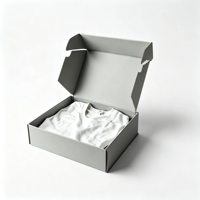 Boîtes cadeaux pliables personnalisées, boîtes en carton ondulé pliables avec doublure pour vêtements, boîte à chapeaux