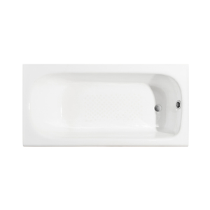 Bañera de hierro fundido Alcove de 60'' con frente de revestimiento, desagüe reversible - Product Image 4
