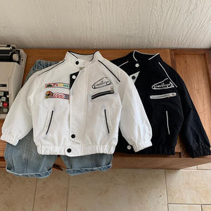 Coton épais pour enfants pour filles et garçons, <span class=keywords><strong>veste</strong></span> d'hiver de course rembourrée, manteau à col montant pour garçons - Product Image 1