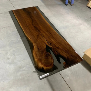 Nhà Máy Mới Đặc Biệt Sang Trọng Hiện Đại Tùy Chỉnh Đại Dương Nhựa Epoxy Bảng Óc Chó Cao Cuối Thiết Kế Gỗ Ăn Uống Sông Nhựa Epoxy Bảng - Product Image 2