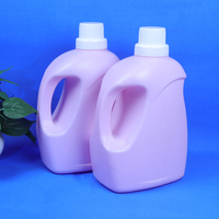 Bouteille de détergent liquide en HDPE de 3 litres, bouteille de détergent à lessive, bouteilles de conditionneur pour tissus avec bouchon