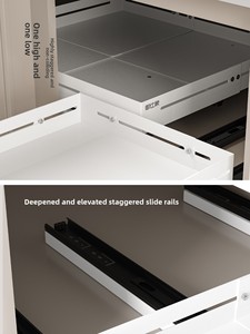 Cesta telescópica esquinera extraíble <span class=keywords><strong>de</strong></span> una sola capa para cocina, esencial para renovación <span class=keywords><strong>de</strong></span> gabinetes profundos, almacenamiento tipo cajón - Product Image 4