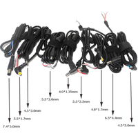 Câble d'alimentation pour ordinateur portable 5,5x2,5 mm, adaptateur secteur, cordon 18AWG, prise jack DC pour ordinateur portable avec blindage tressé en stock