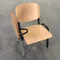 Chaises d'École en Bois Économiques Ekintop à Vendre, Chaises de Formation Pliantes Personnalisables en Bois Avec Tablette d'Écriture