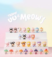 Vente en gros transfrontalière UU & Meow's Travel First Generation Beans Cutie PVC Blind Bag 1/12 Scale Trendy Toy Desktop Ornament Gift