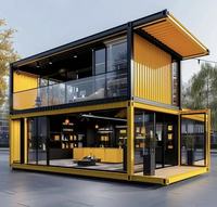 Bâtiment Conteneur Personnalisé Élégant, Maison Préfabriquée Mobile, Design Moderne, Imperméable, Anti-Corrosion, Bâtiment de Bureau Durable
