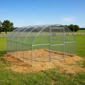 Gallinero de acero galvanizado para exteriores de 9.8x13.1x6.6 pies, jaula para animales para la cría de aves de corral - Product Image 2