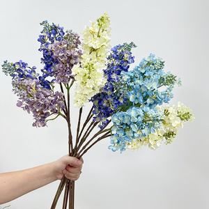 Faux Fake real Touch plástico artificial Lila boda <span class=keywords><strong>flores</strong></span> adornos plantas realista al por mayor centro <span class=keywords><strong>de</strong></span> mesa Decoración - Product Image 2