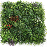 Panneau mural en herbe artificielle verte en plastique 100x100cm, résistant aux UV, pour décoration d'anniversaire, intérieur, extérieur, jardin, paysage, toile de fond