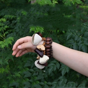 Wholesale Natural Plant <b>Seed</b> Wrist Rattle Bracelet Handmade Percussion Wrist Bell For Kindergarten Teaching And Performance - Product Image 2