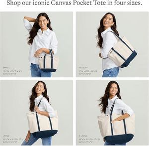 Natural Zip <b>Top</b> Canvas Tote Bag Water Repellent Base Trim Internal/External Pockets Gym & Travel Essentials Medium - Product Image 4