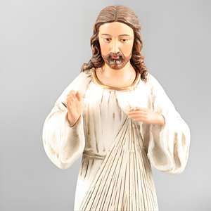 Estatua religiosa católica moderna de <span class=keywords><strong>Jesucristo</strong></span> 7,87 ''H resina de la Divina Misericordia modelo de stock decorativo Cristiano - Product Image 5